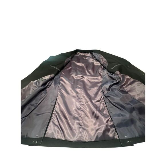 J. Ferrar Mens Black Pin Stripe  Blazer Sports Coat Suit Jacket Size 38 R NWT - Picture 6 of 7